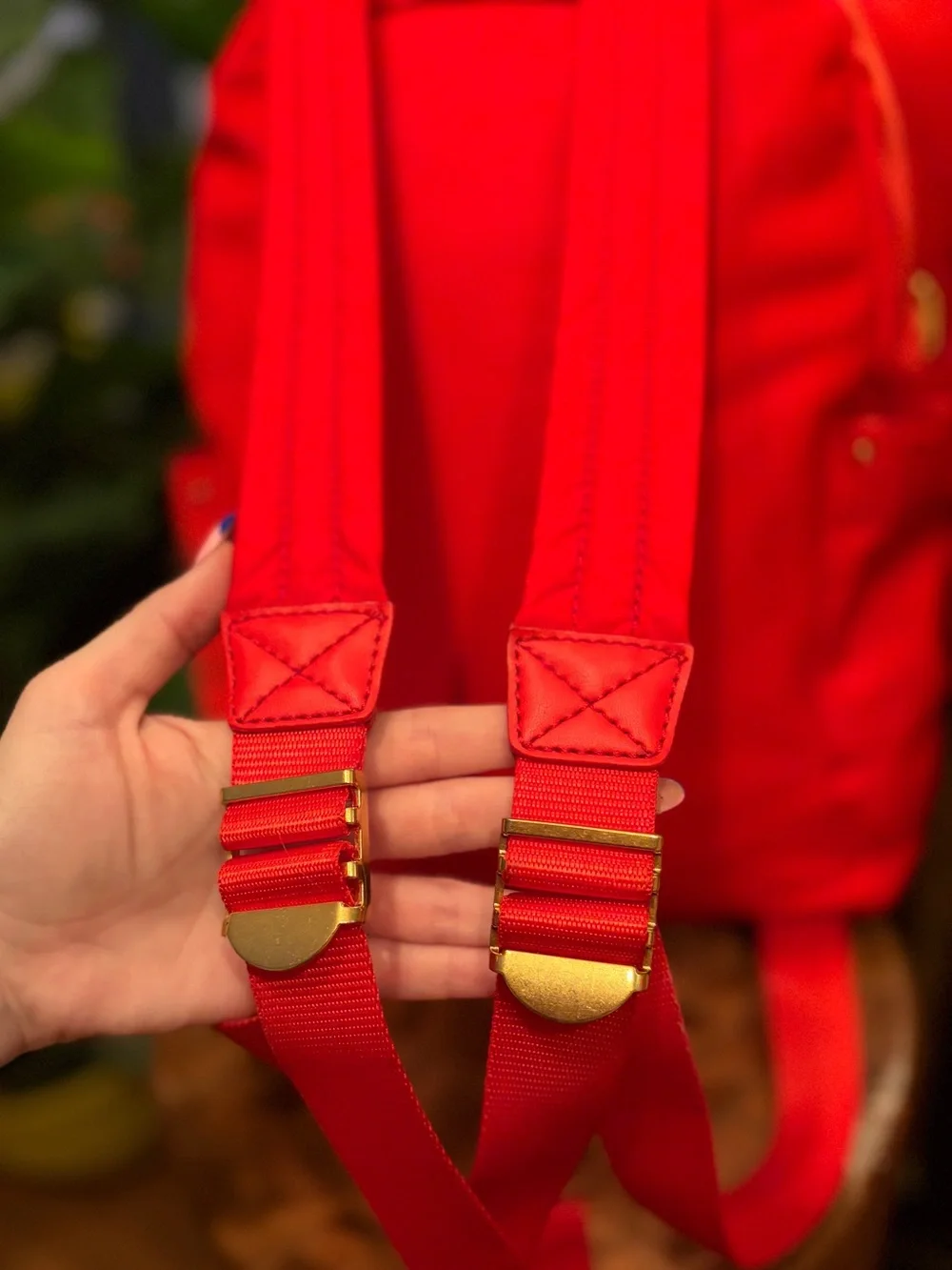 Unisex Marc Jacobs Vibrant Red Nylon Backpack 🎒✨♥️